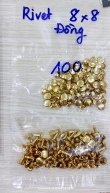 Nút rivet 2 mặt ĐỒNG THAU