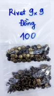 Nút rivet 2 mặt ĐỒNG THAU