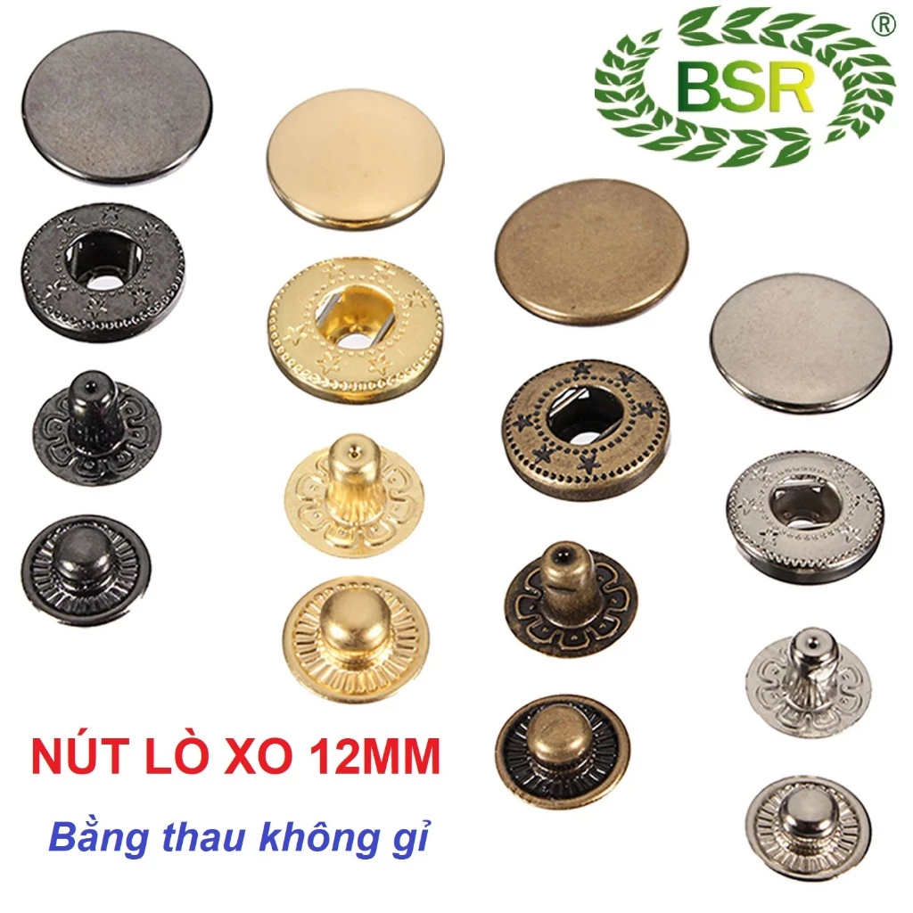 Nút lò xo (nút bóp) 10mm, 12mm, 15mm, 17mm, 20mm