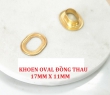 Khoen mắt cáo oval 17mm