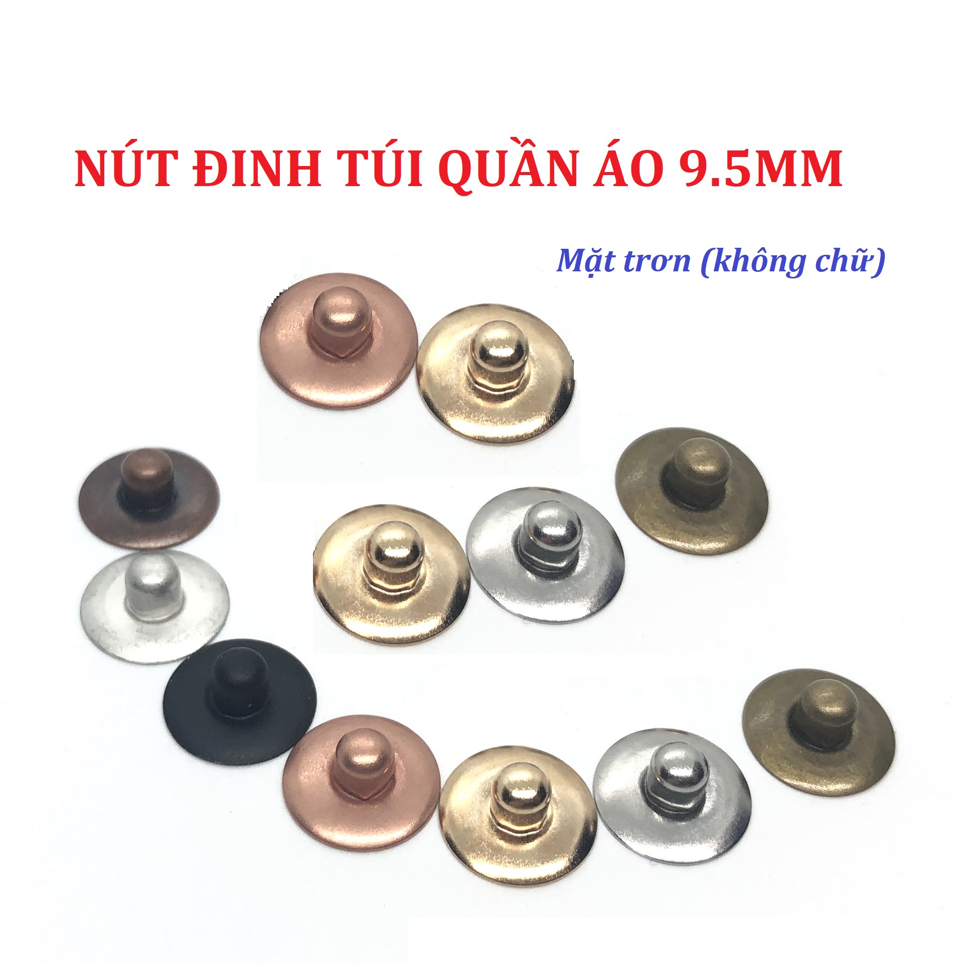 Rivets for jeans pocket Size 9.5 mm
