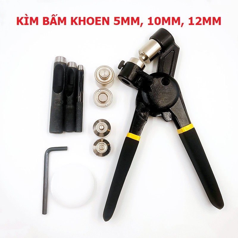 Kìm bấm khoen 5mm, 10mm, 12mm