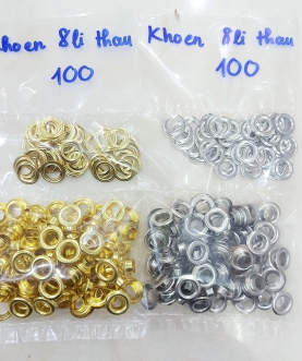 Khoen mắt cáo 8mm đồng thau không gỉ