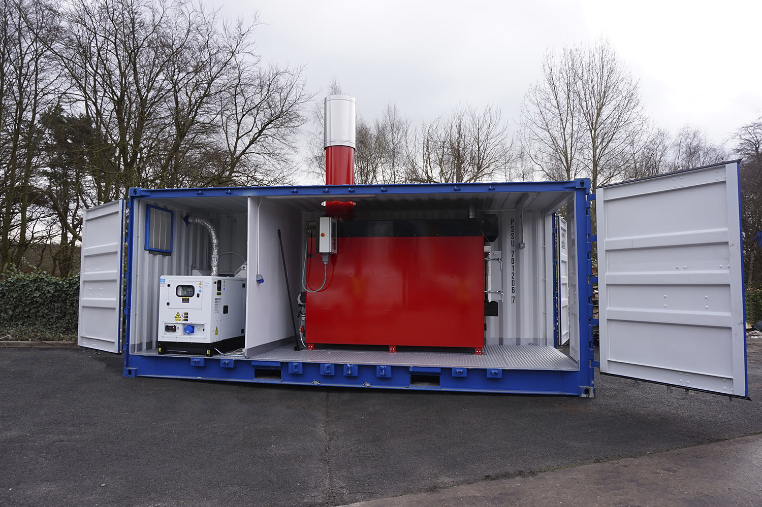 Lò đốt rác container